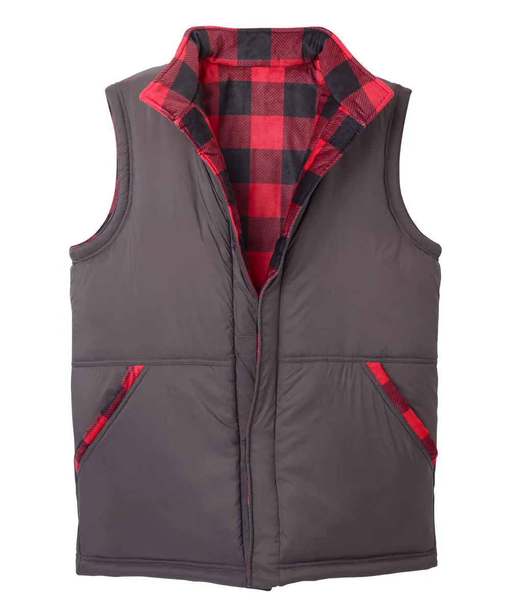 Men's Reversible Front Vest with Magnetic Closure