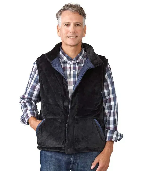 Men's Reversible Front Vest with Magnetic Closure