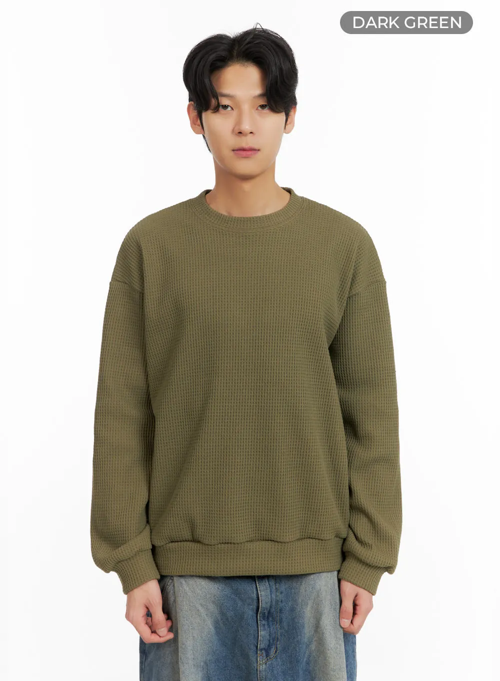 Men's Waffle Knit Sweater IA402