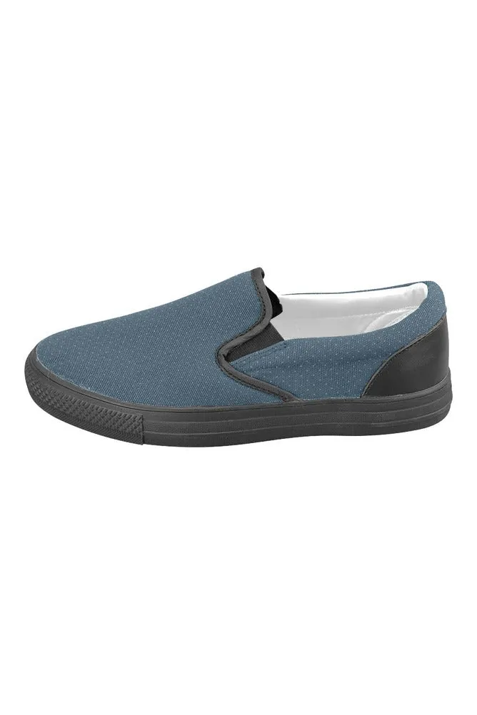 Micro Dot Men's Slip-on Canvas Shoes