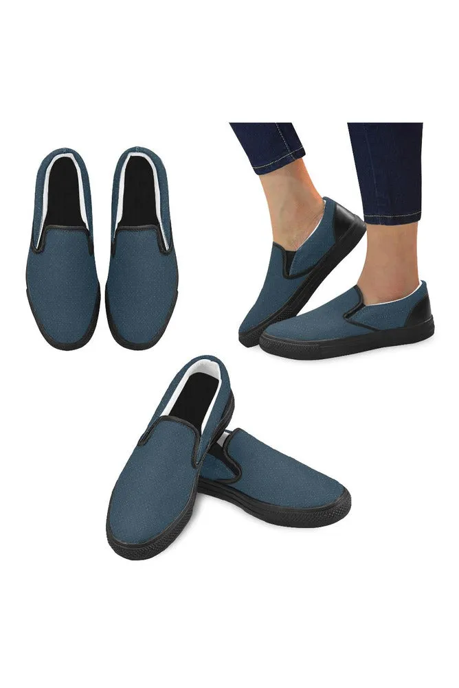 Micro Dot Men's Slip-on Canvas Shoes