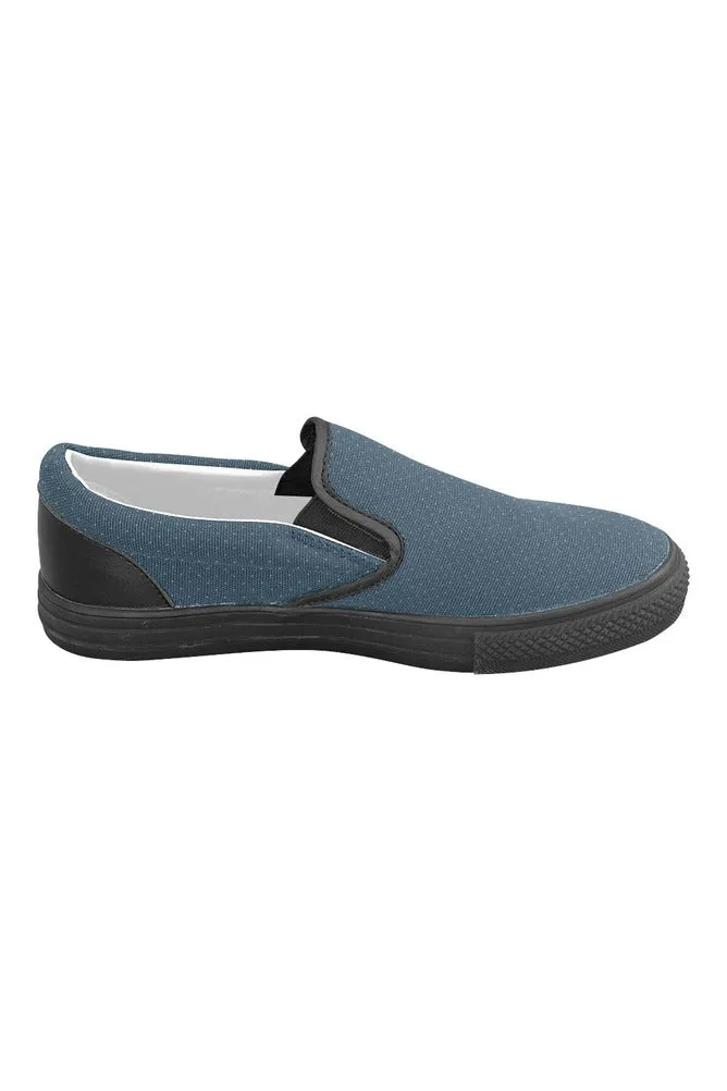 Micro Dot Men's Slip-on Canvas Shoes