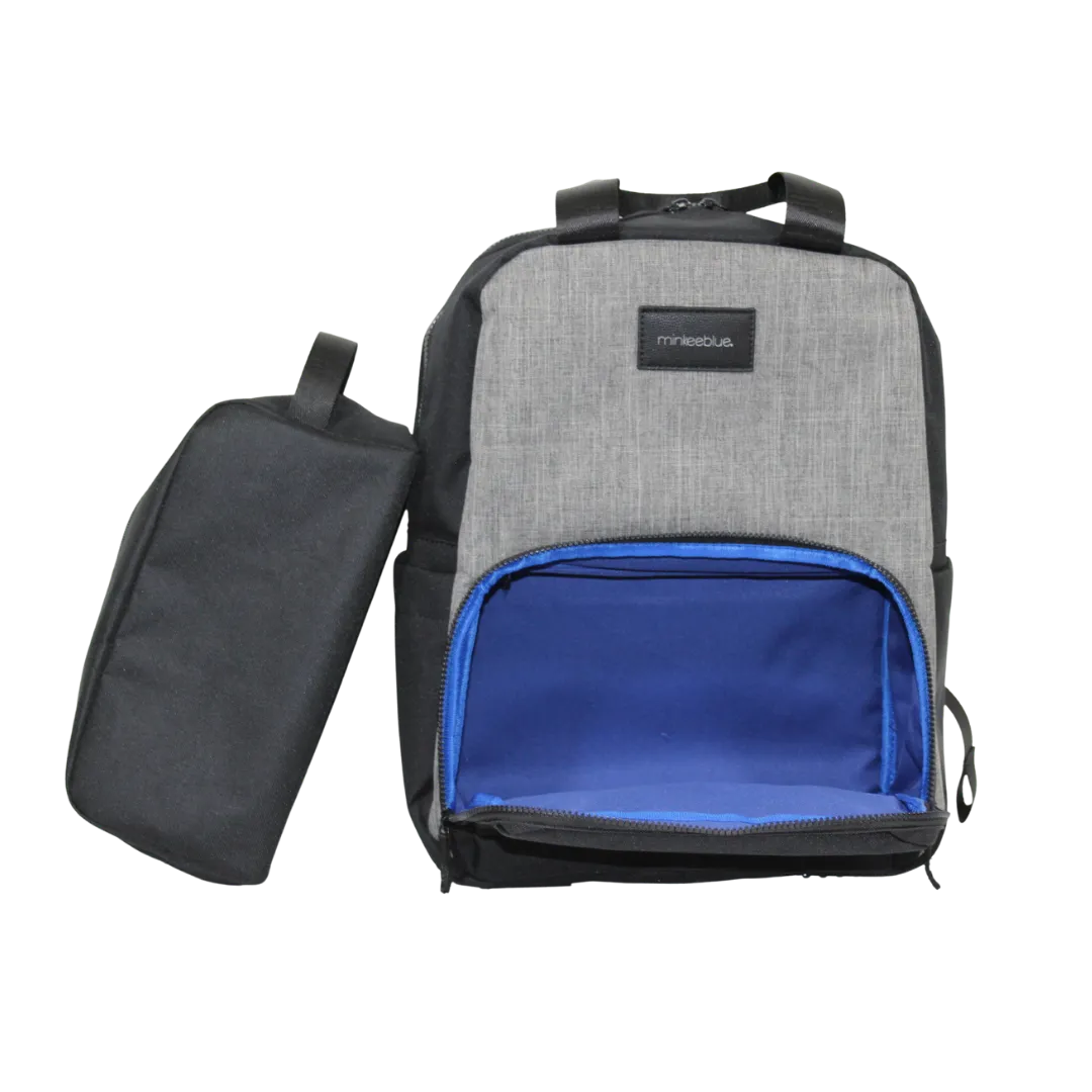 MinkeeBlue Dee's Double Zipper Backpack