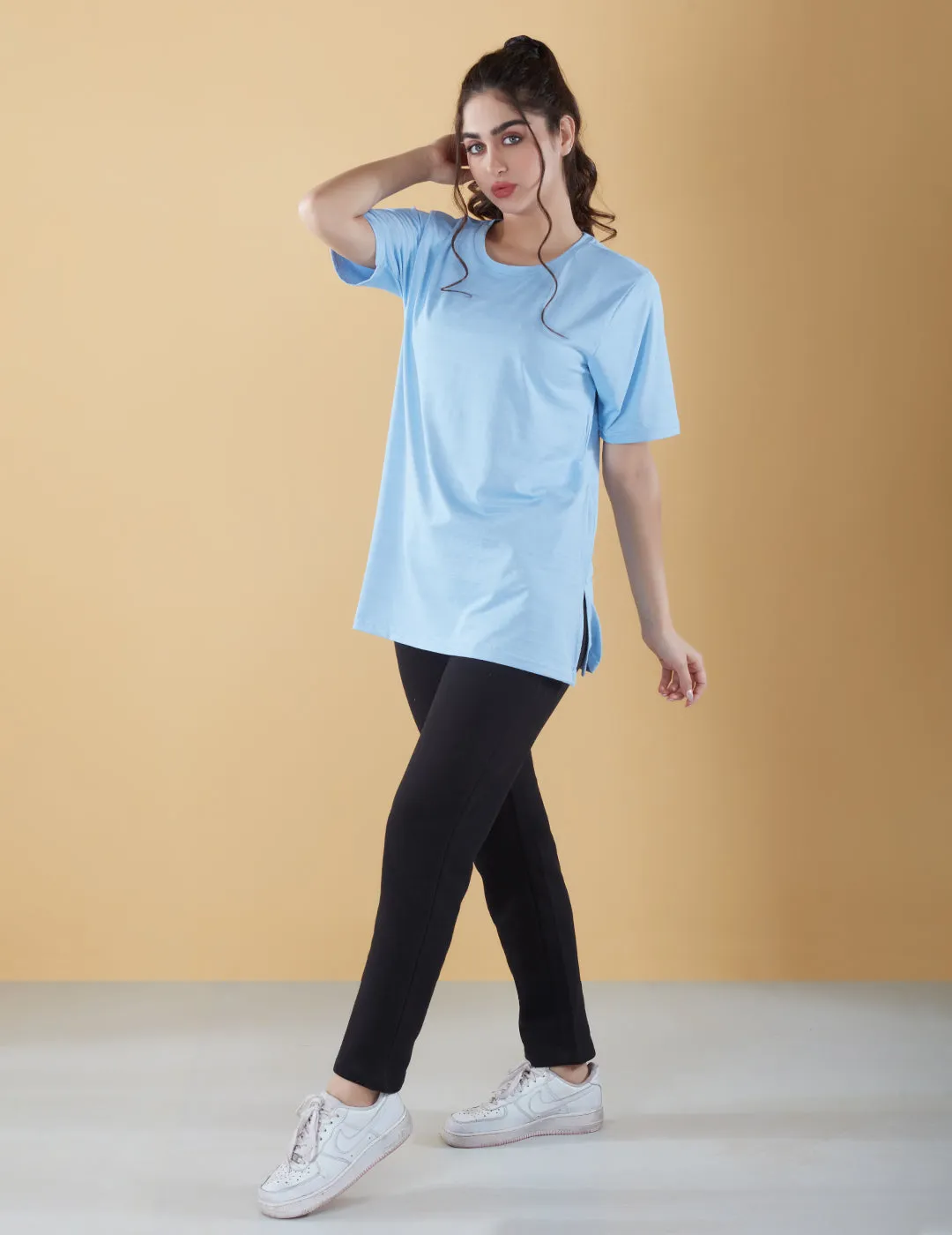 Oversized Long Tee For Women -Athleisure Wear (Combo of Three)