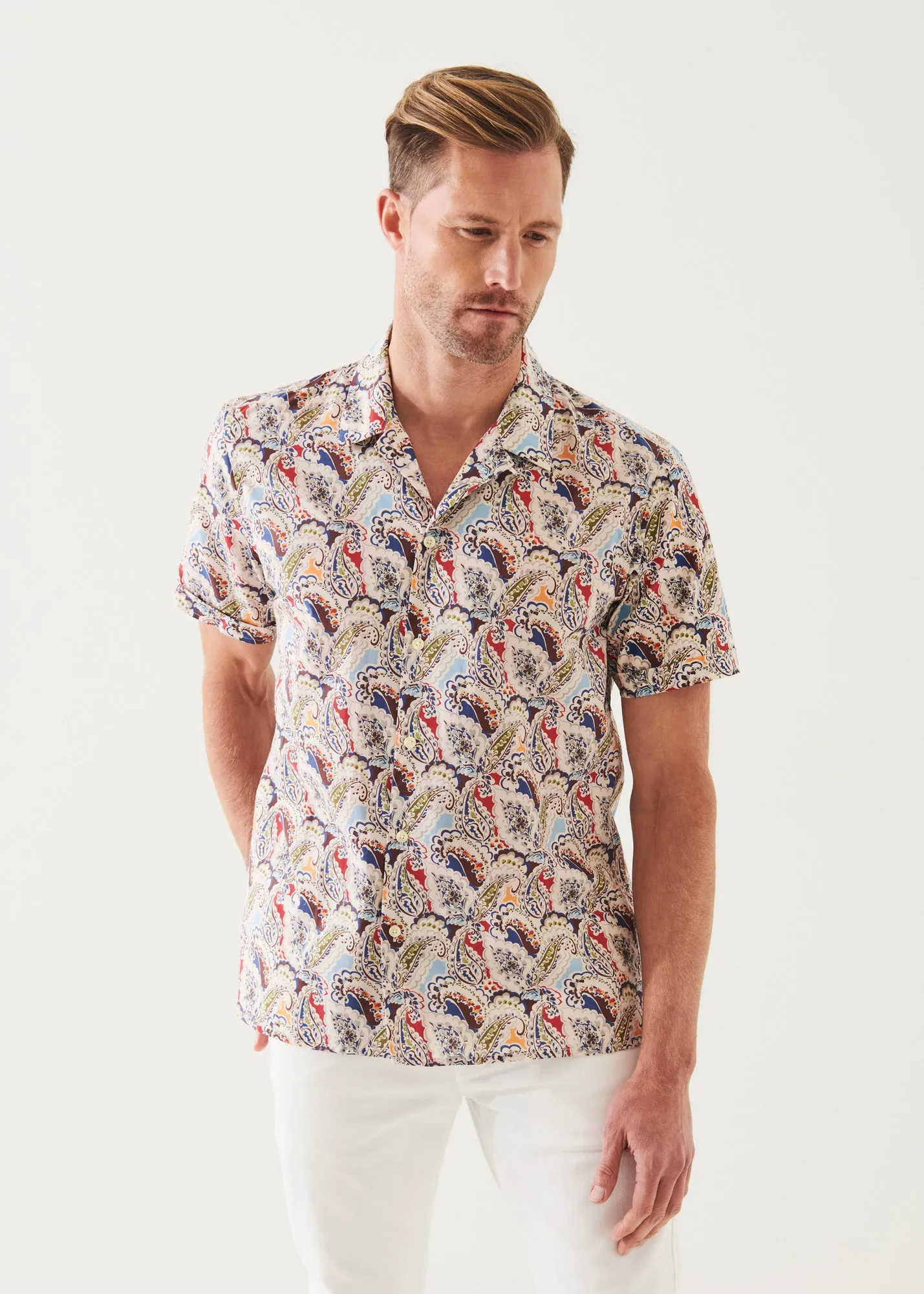 PAISLEY CAMP COLLAR SHIRT