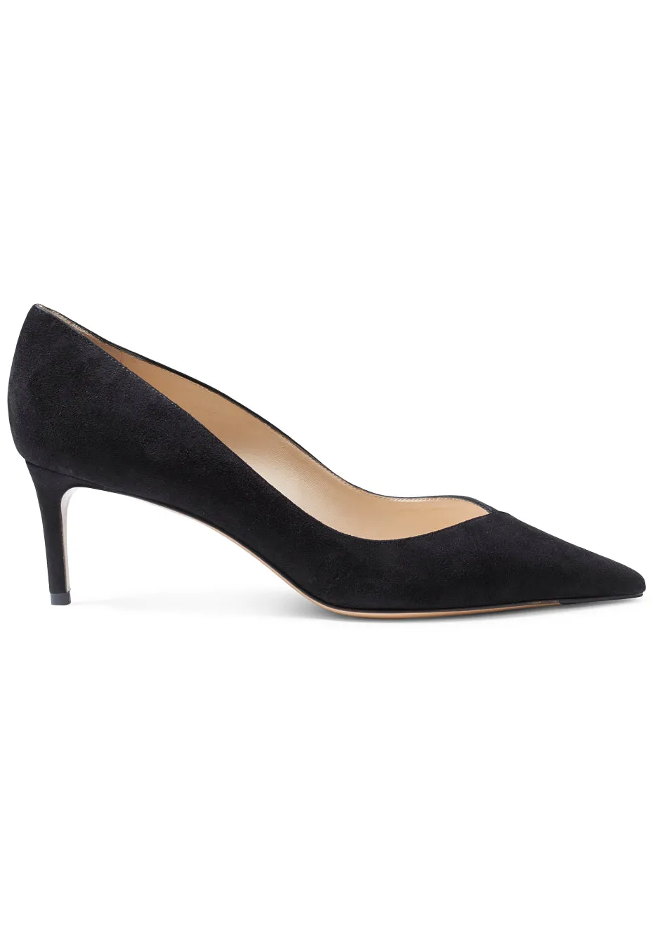 Pamela 60 Suede Black Heel