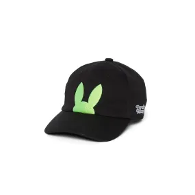 Psycho Bunny Mens Cortlandt Baseball Hat - Black