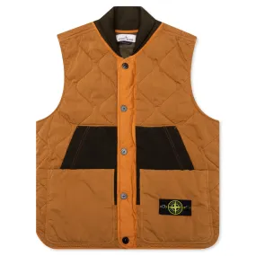 Quilted Vest - Rust