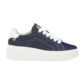 Rieker Women's W0501-14 Carla Ozean/Off White/Denim