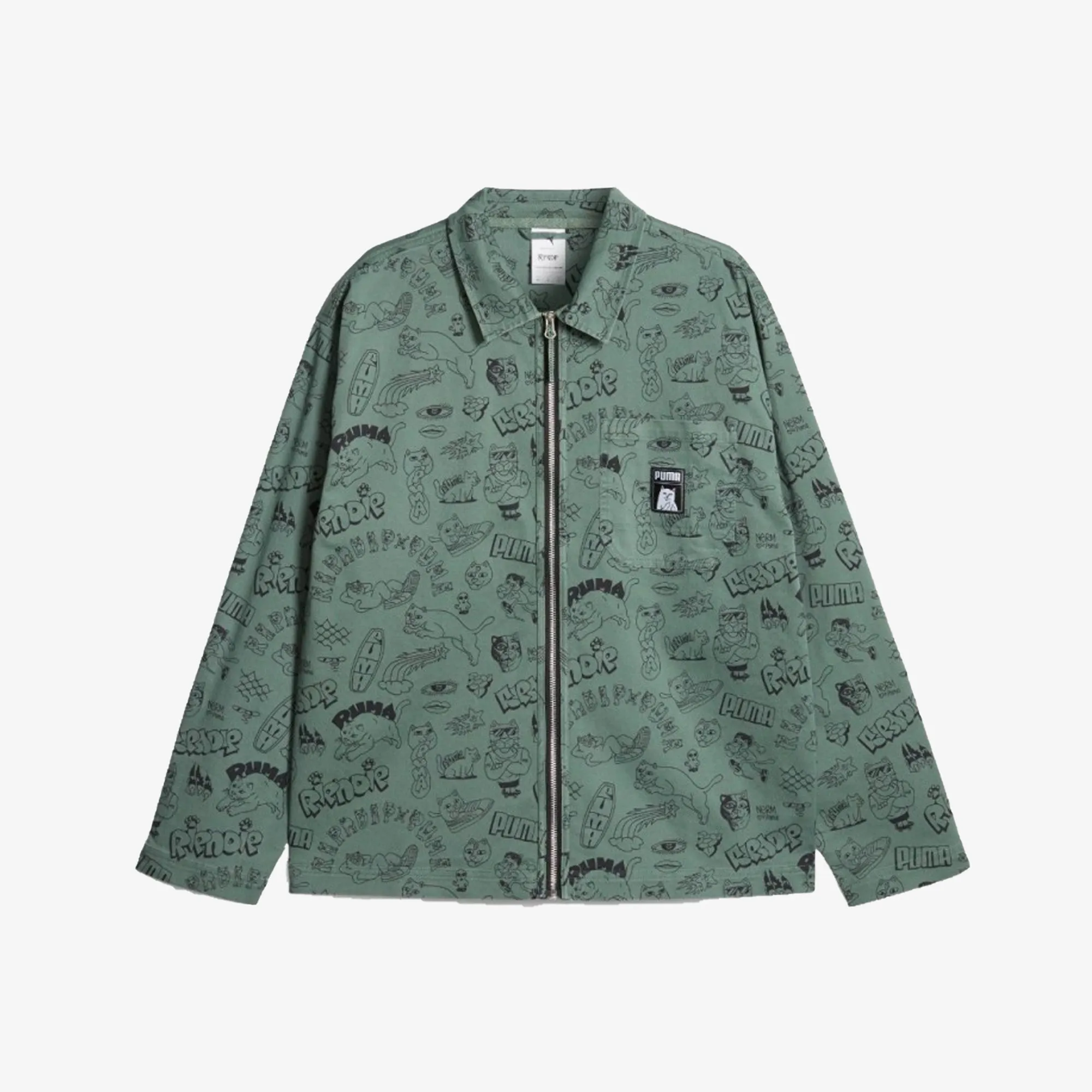 RIPNDIP TWILL SHIRT 'EUCALYPTUS'