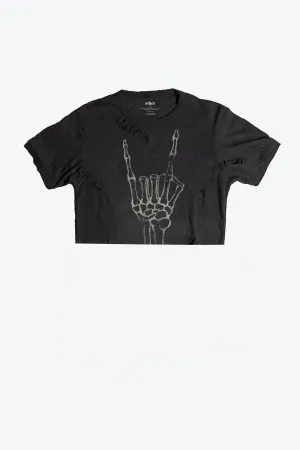 Rock Cropped Thrasher Tee