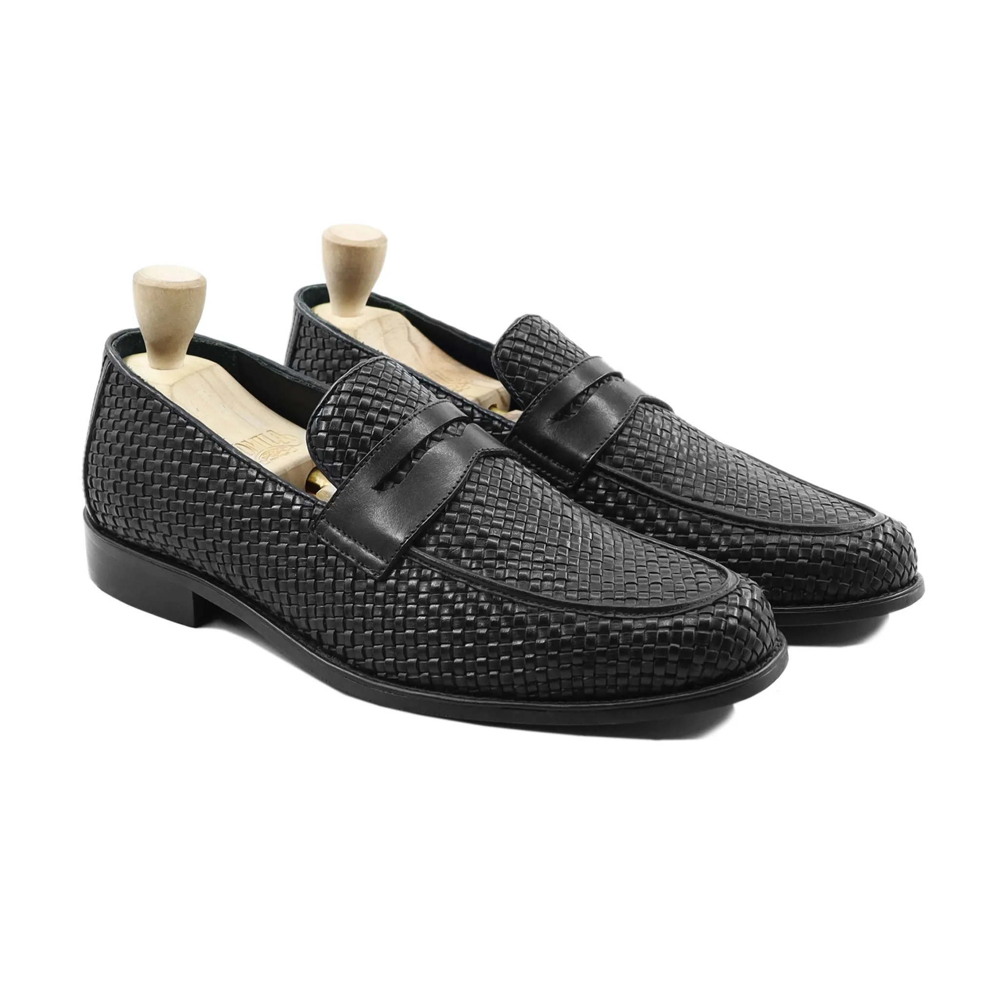 Rybnik - Men' Black Woven Loafer