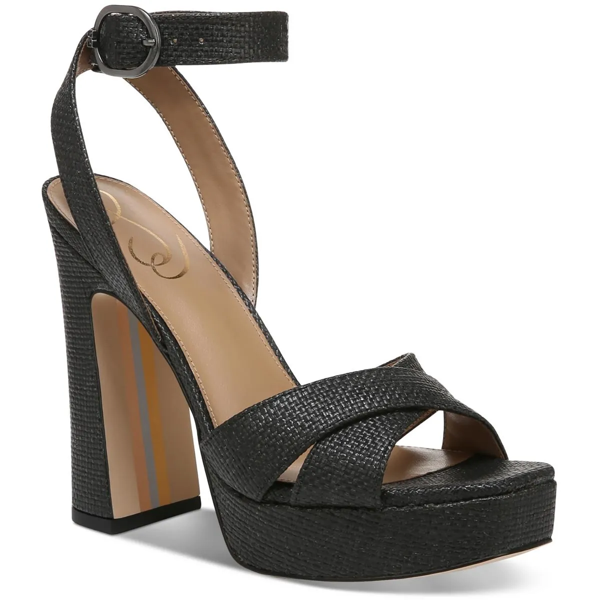 Sam Edelman Womens Kayna Buckle Ankle Strap Heels