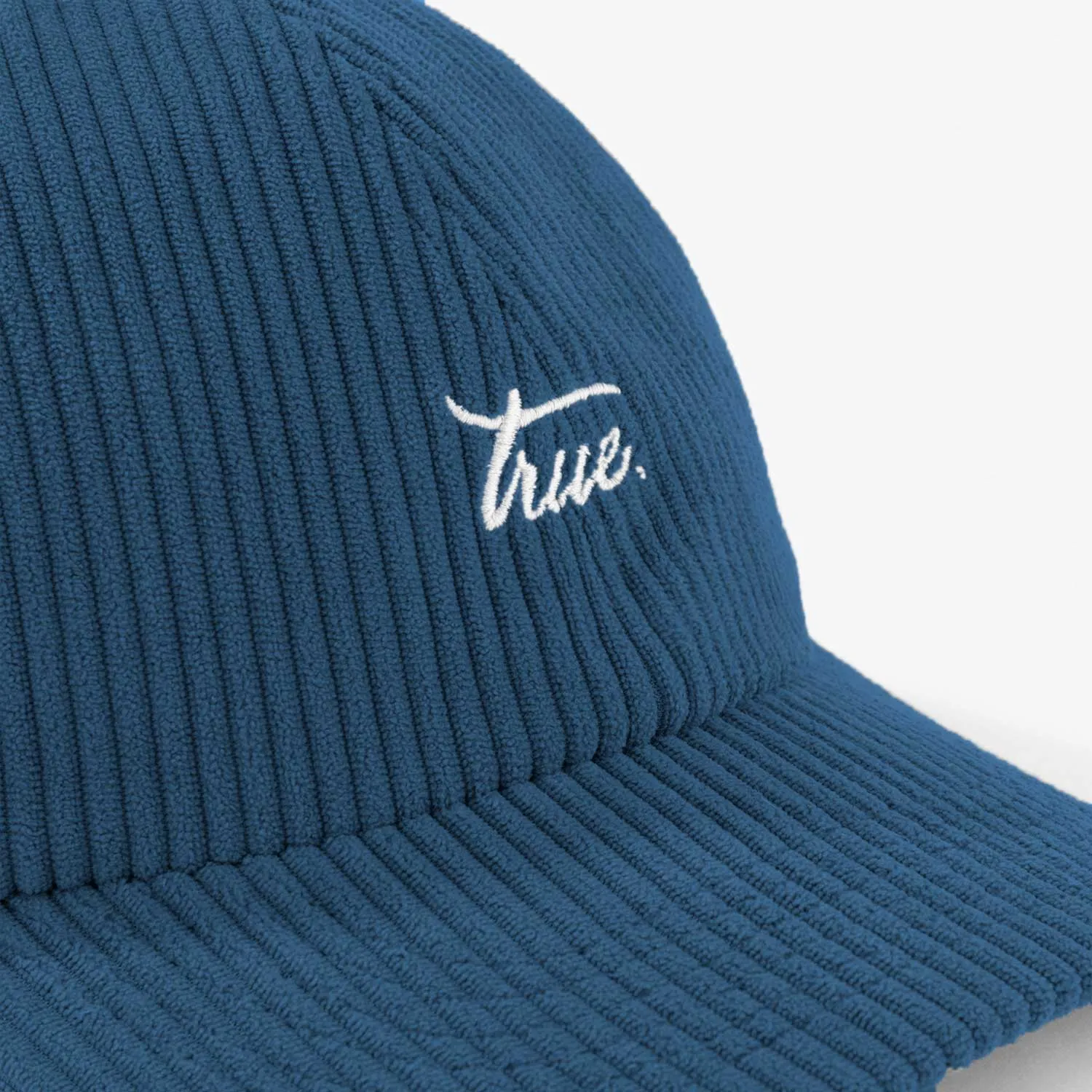 Script Logo Corduroy Cap - Blue