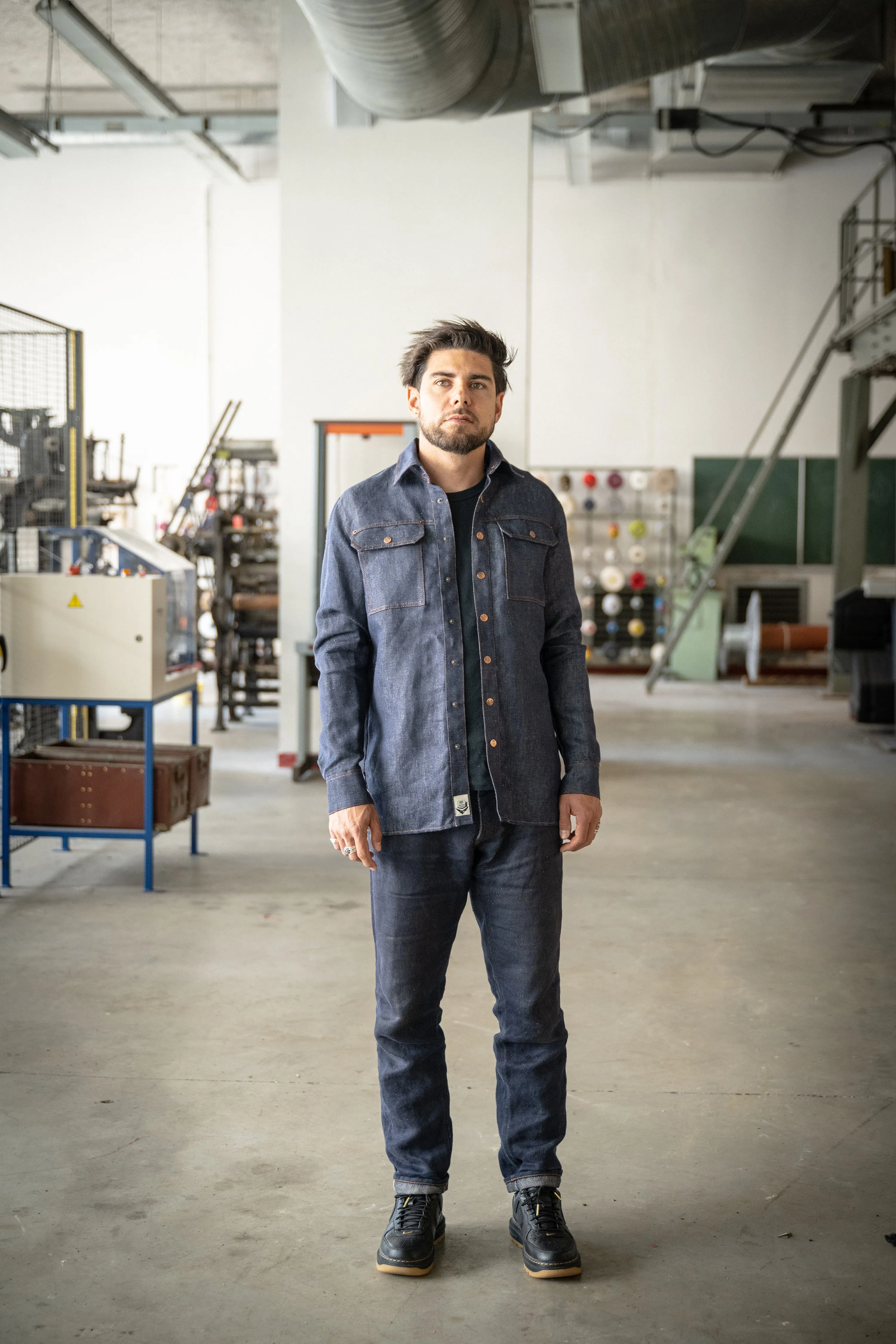 Selvedge Mixed Cut Denim Jeans | Blue