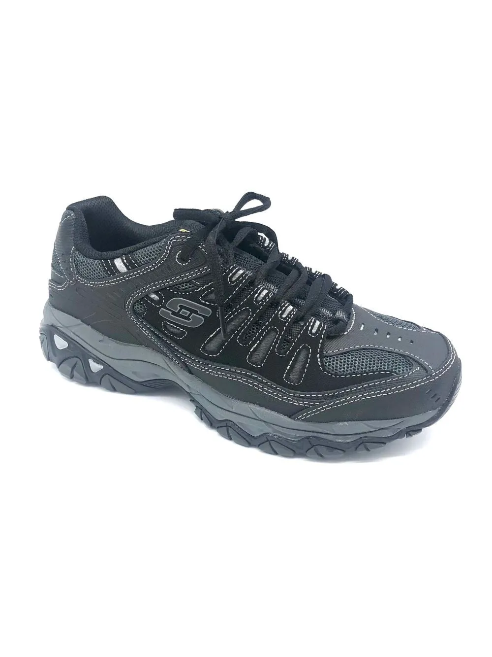 'Skechers' Men's After Burn-Memory Fit - Black / Charcoal