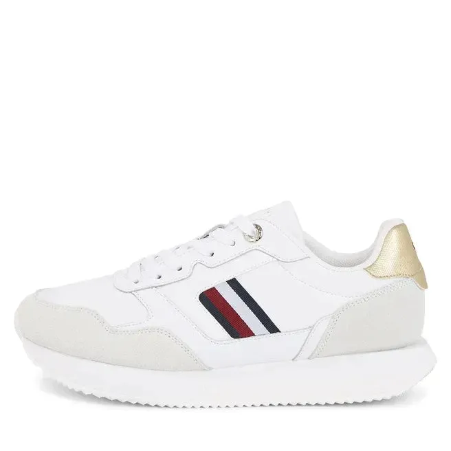 Tommy Hilfiger Global Stripes Lifestyle Runner Women FW0FW07584-WHT