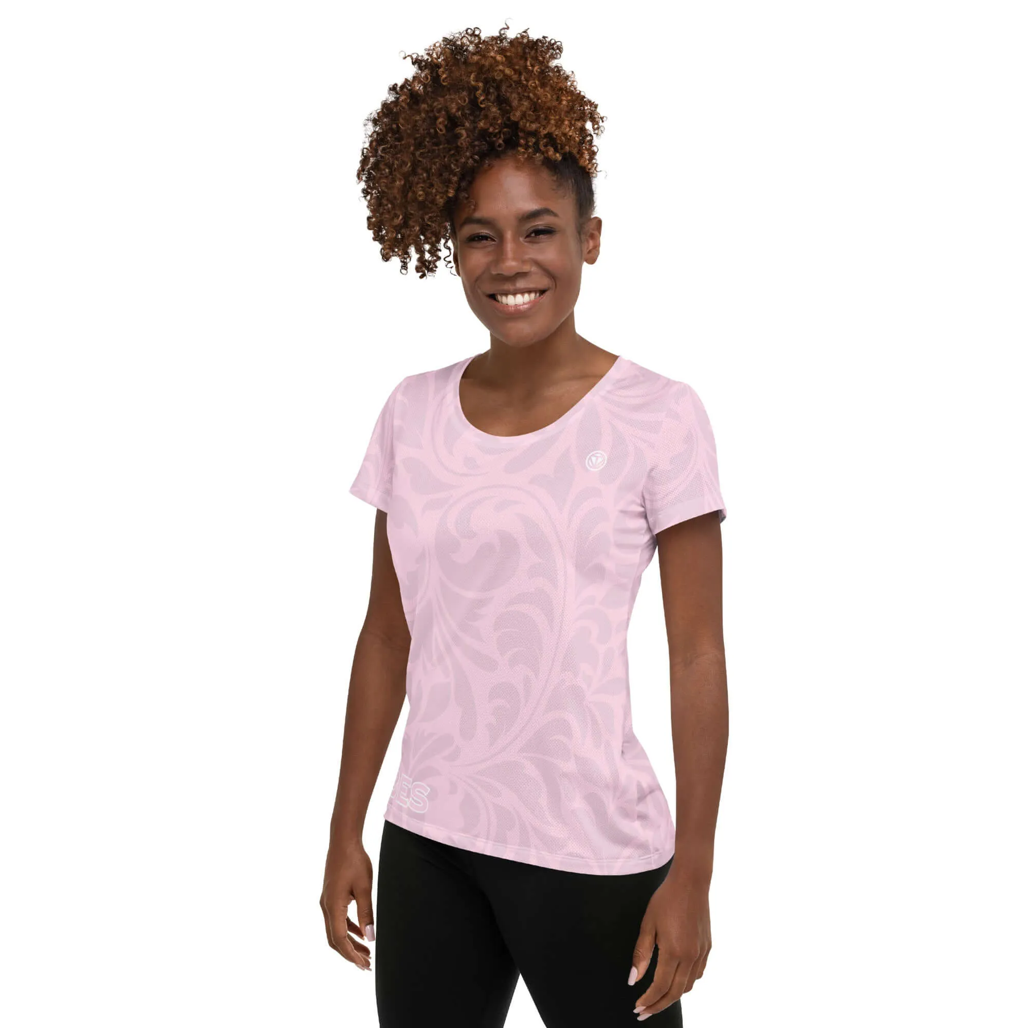 TOV Damen Sport T-Shirt FLORAL (Pink)