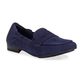 Trish Navy Slip On Shoes