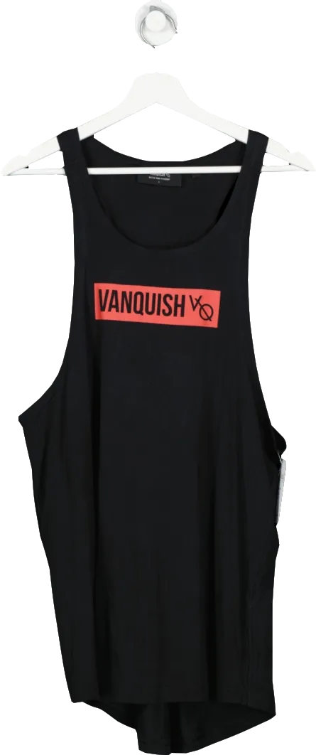 Vanquish Black Stringer Vest UK L