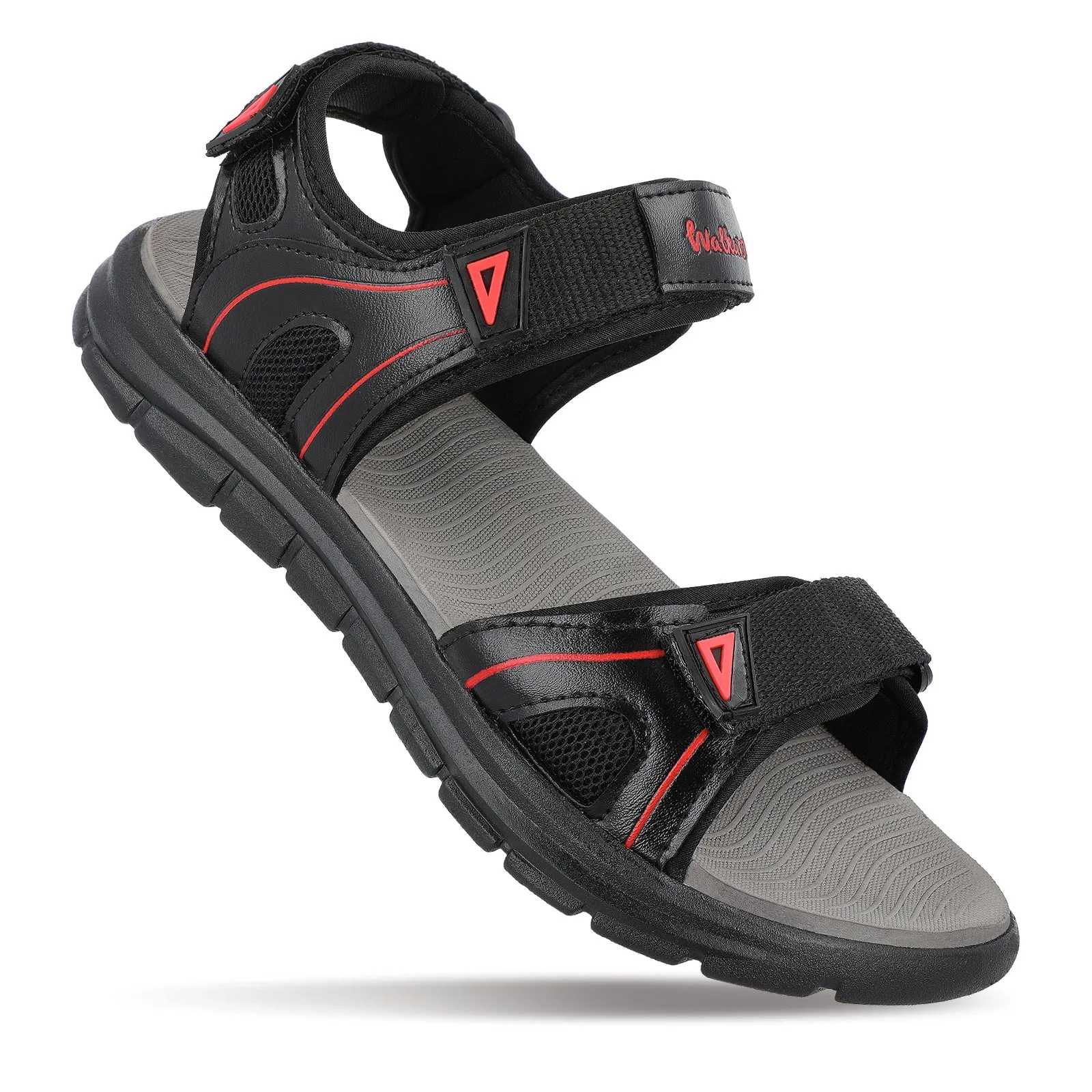 Walkaroo Men Sandals  - WC4373 Black Grey