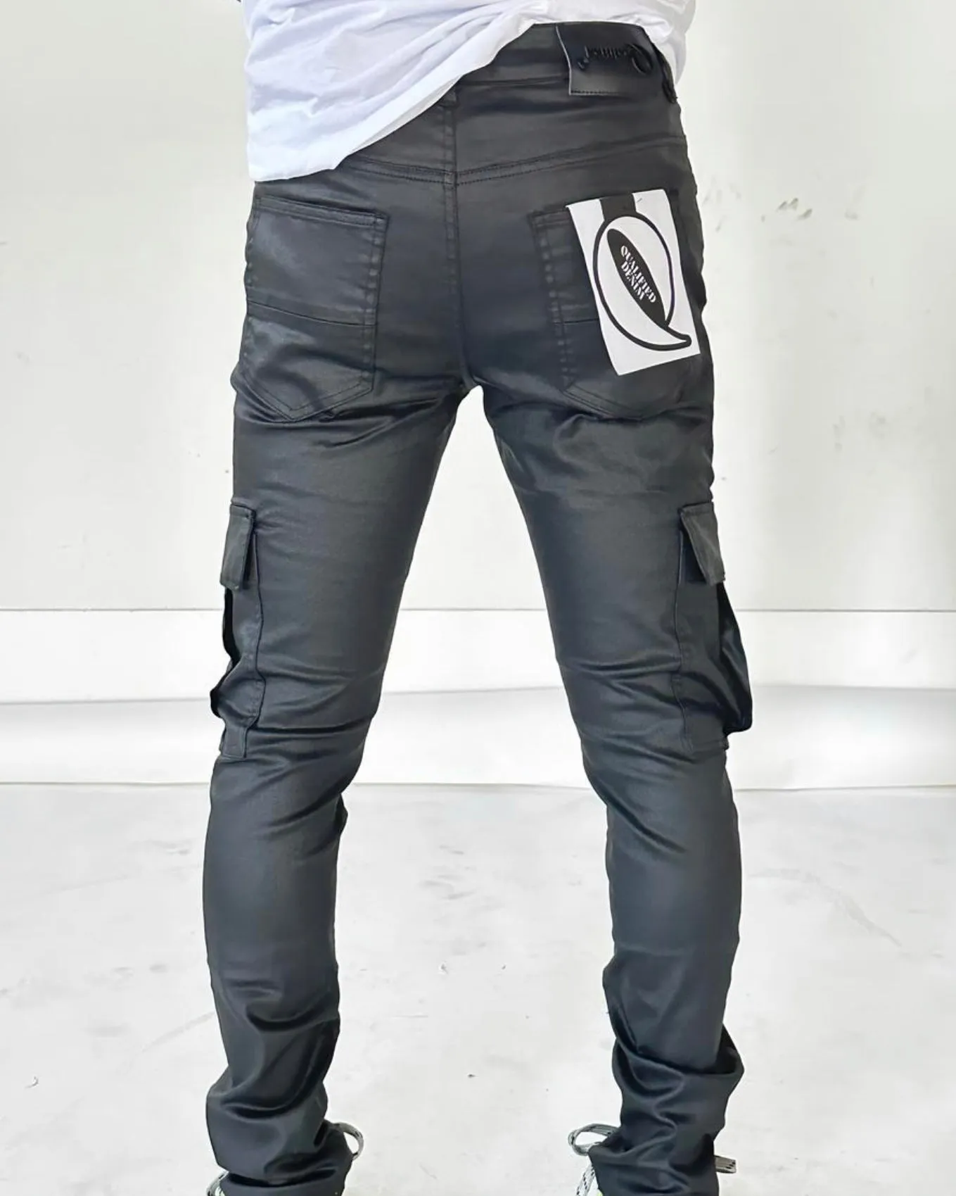 Waxed Cargo Denim Jean