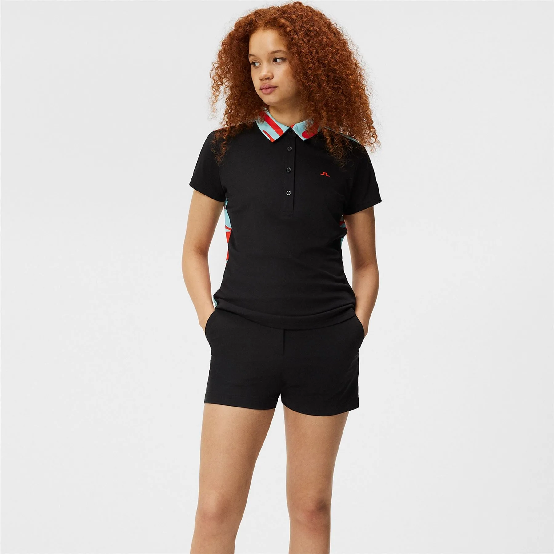 Womens Cara TX Jersey Polo Black - SS24