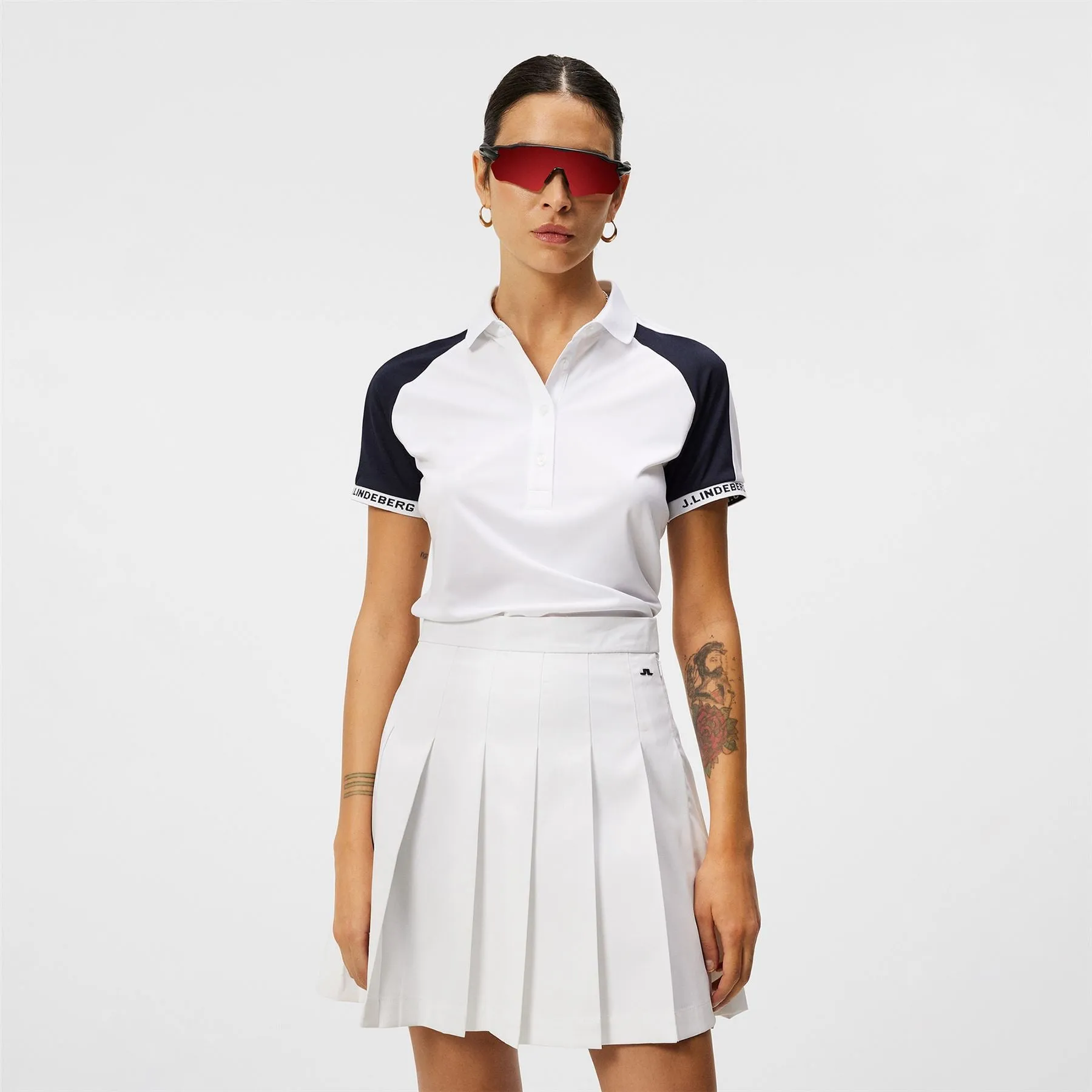 Womens Perinne TX Jersey Polo White - SS24