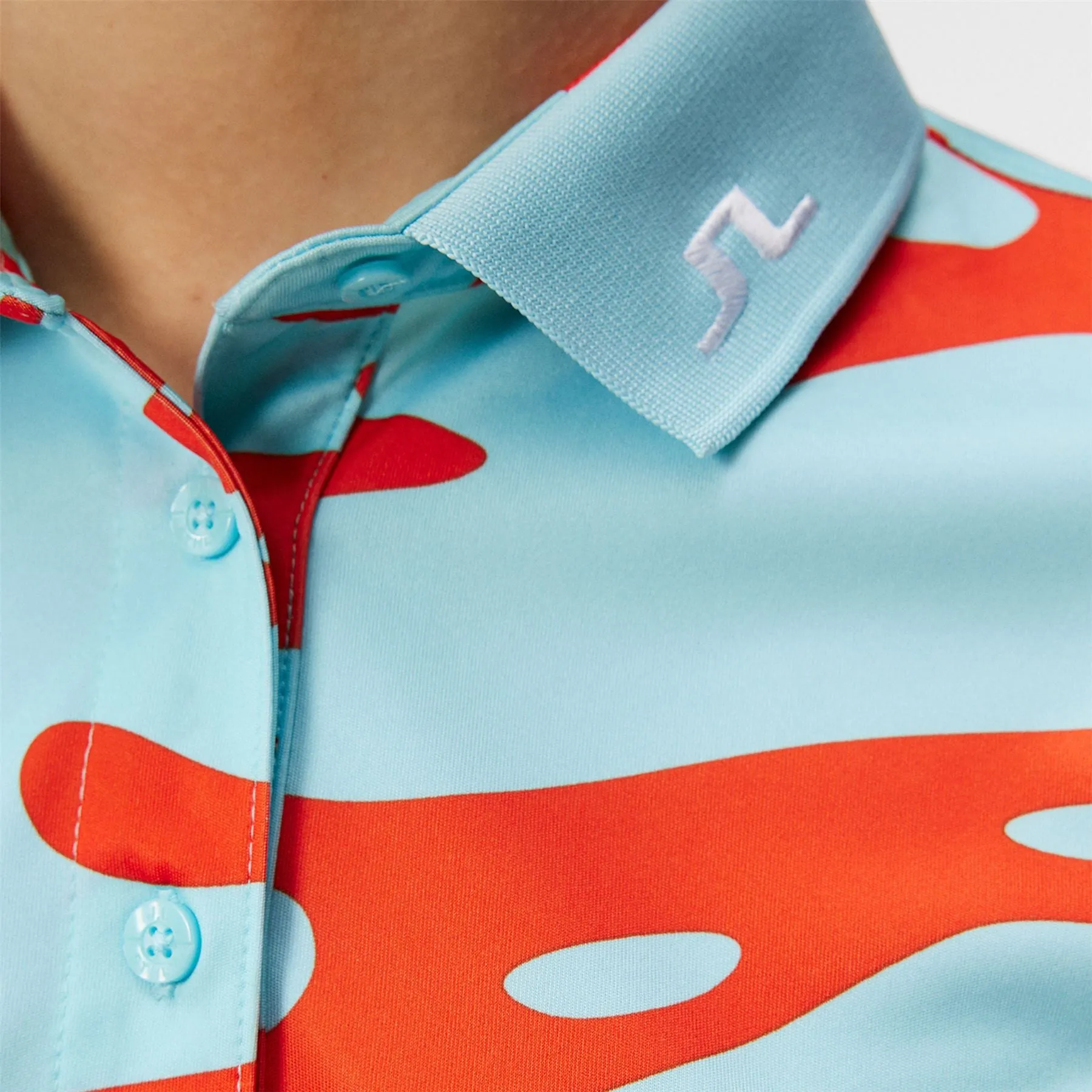 Womens Tour Tech TX Jersey Print Polo Neptune Atomizer - SS24