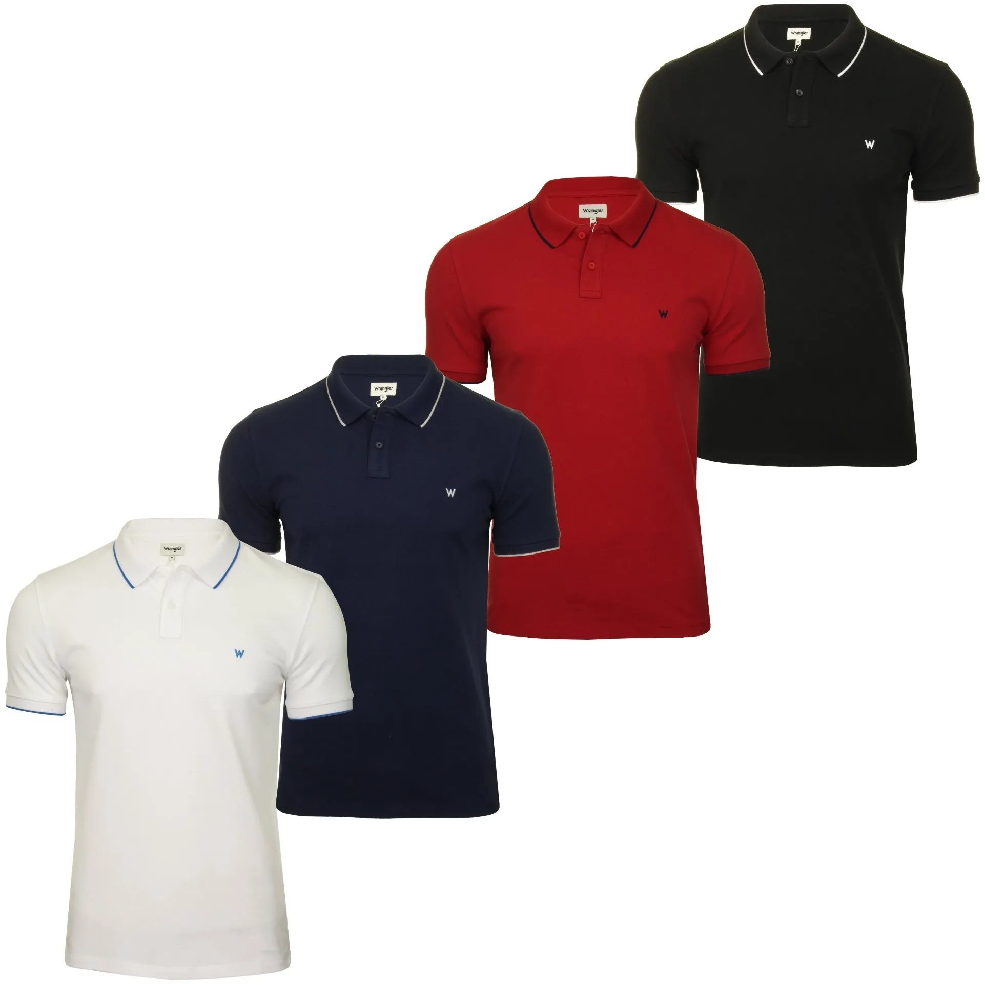 Wrangler Mens Polo Shirt 'SS Pique Polo'